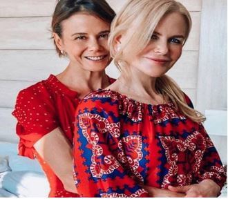 Her two beautiful daughters, Antonia and Nicole